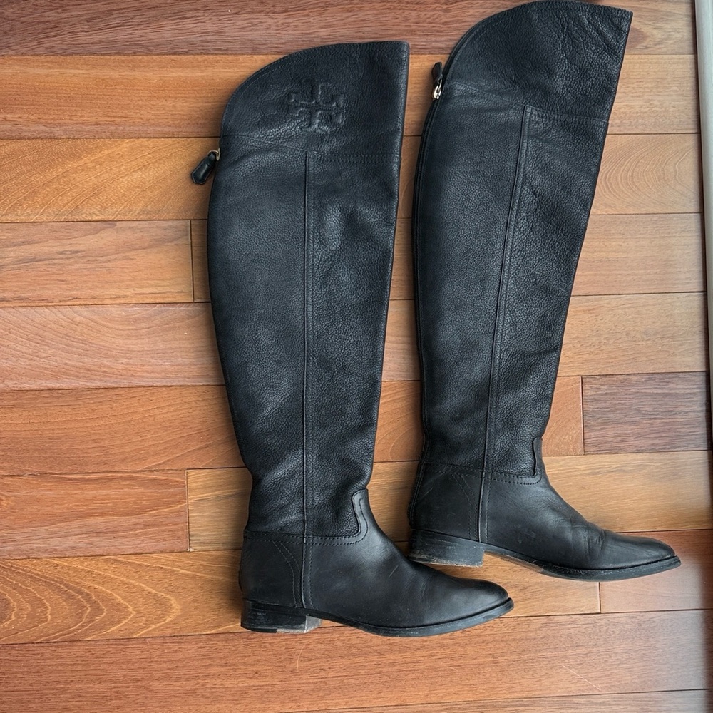 Tory Burch Black Over-the-Knee Boots - Picture 2 of 7